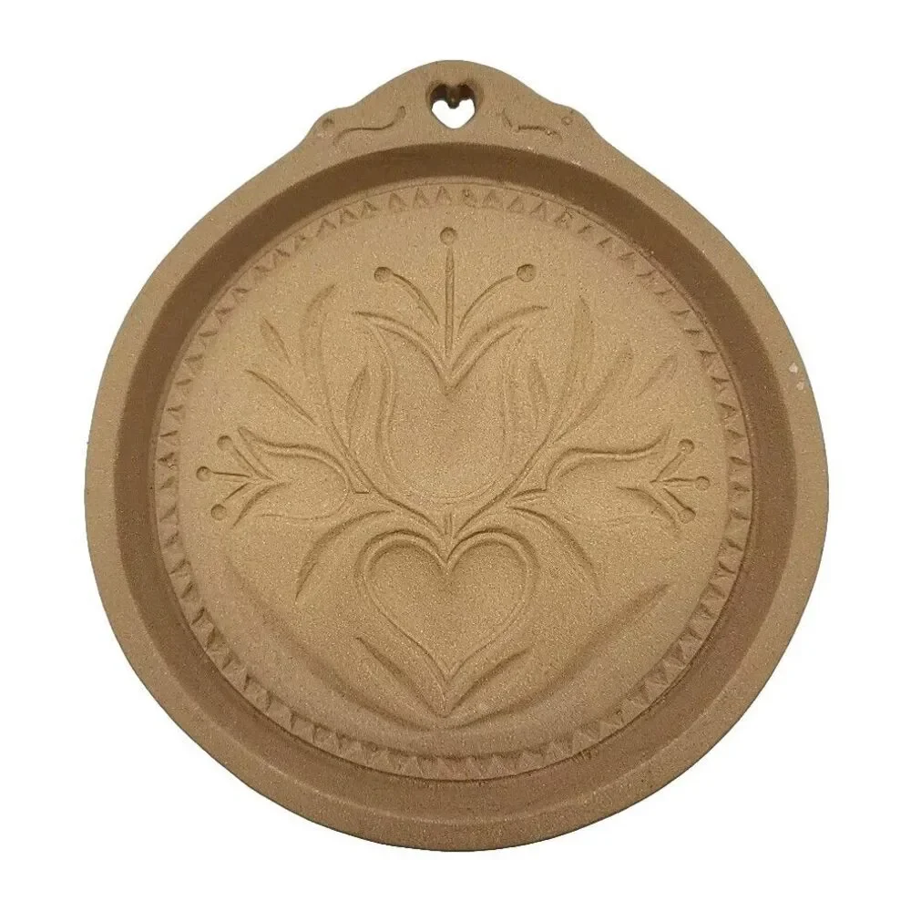 Stoneware Cookie Molds Lot 4:  Brown Bag, Pampered Chef, World Market